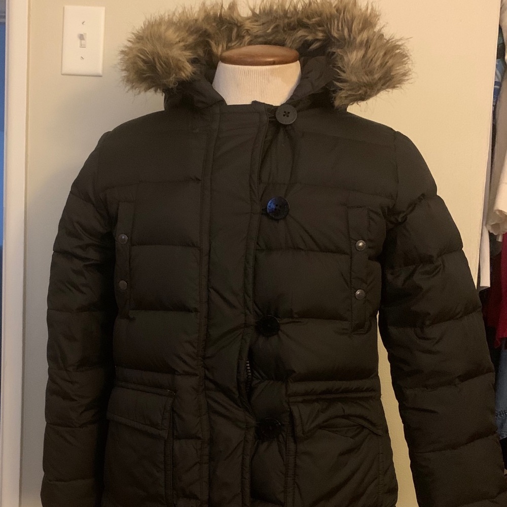 Lands end down puffer coat